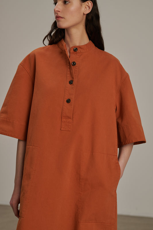 Robe Brook - Orange - Coton - Femme